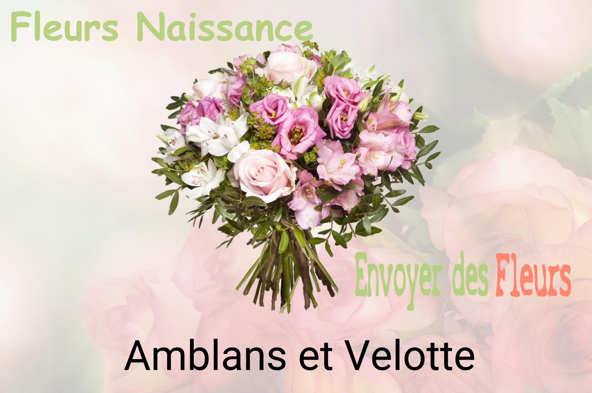 Bouquet de fleurs de naissance livré à Amblans-et-Velotte
