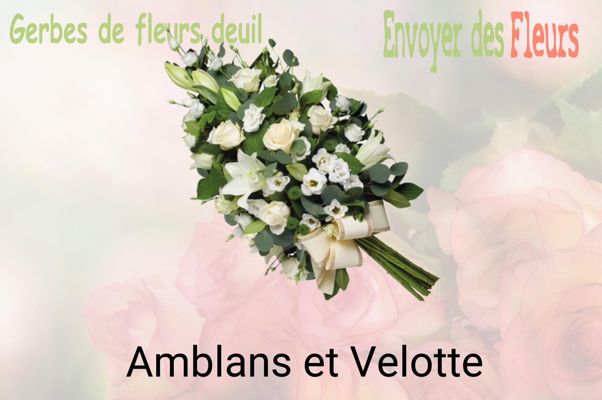 Gerbe de fleurs de deuil livrée à Amblans-et-Velotte